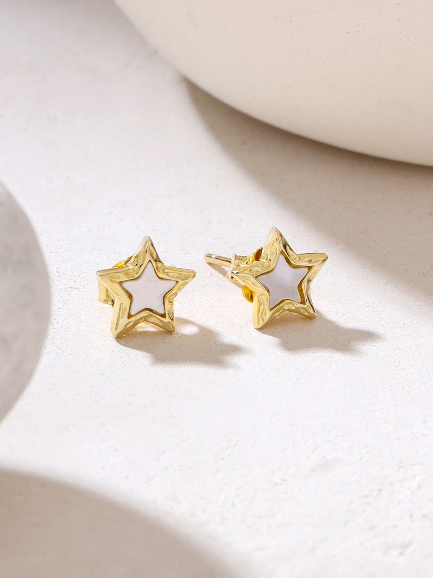 Buy Syra Collection Earrings Gold Star-Shaped at Kicky Perky