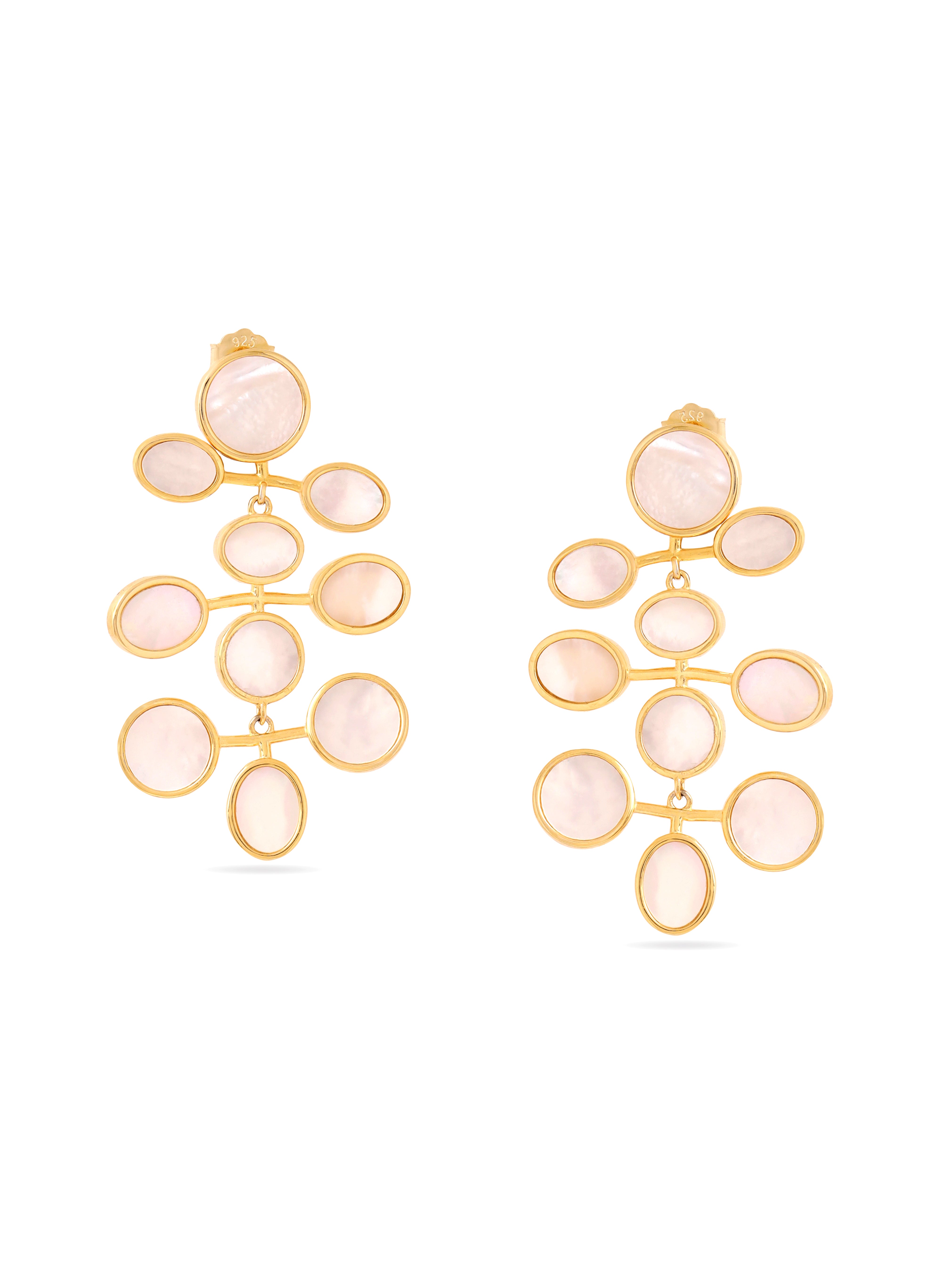 Syra Collection 24k Gold Italian Pearl Earrings