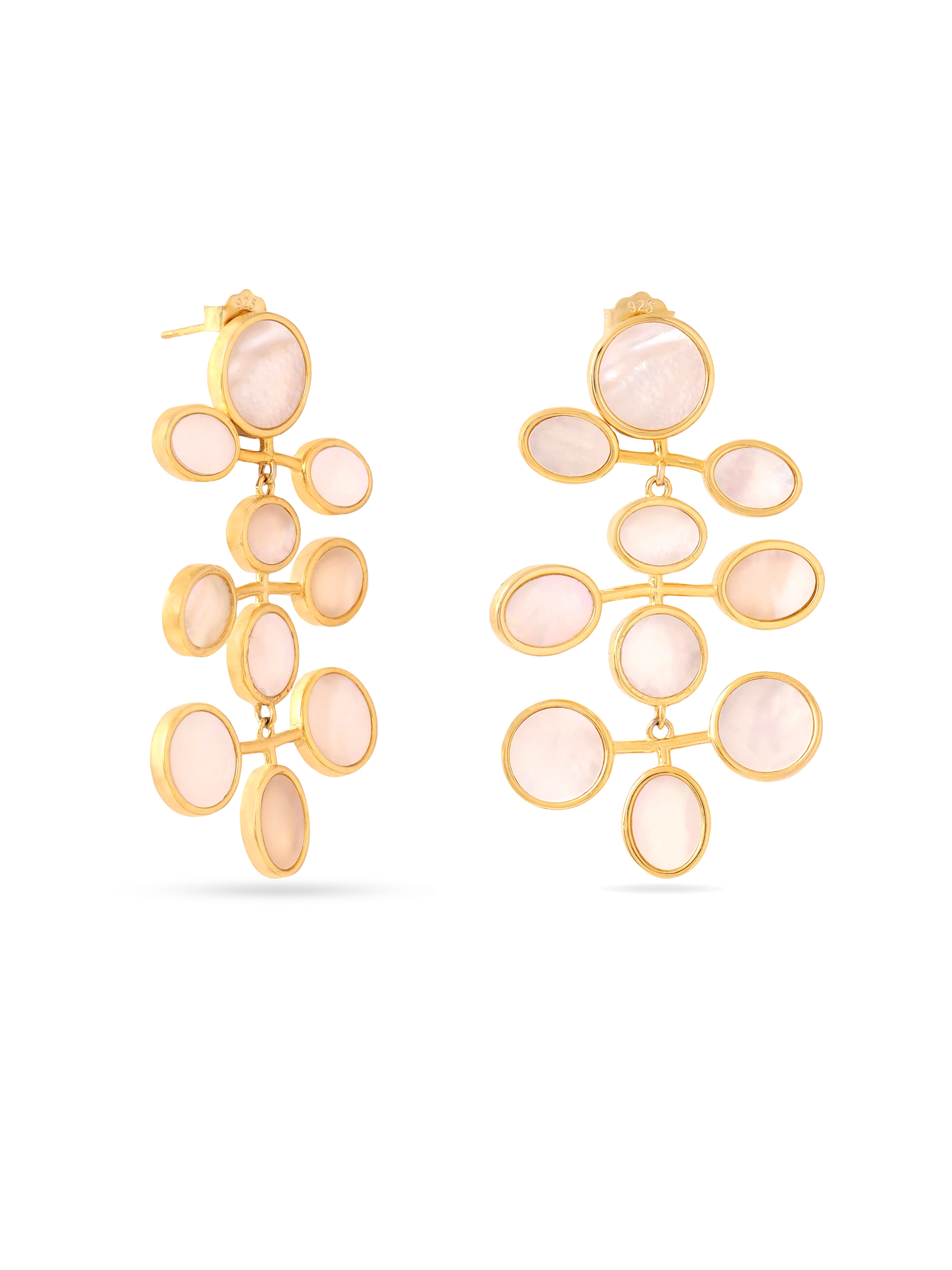 Syra Collection 24k Gold Italian Pearl Earrings