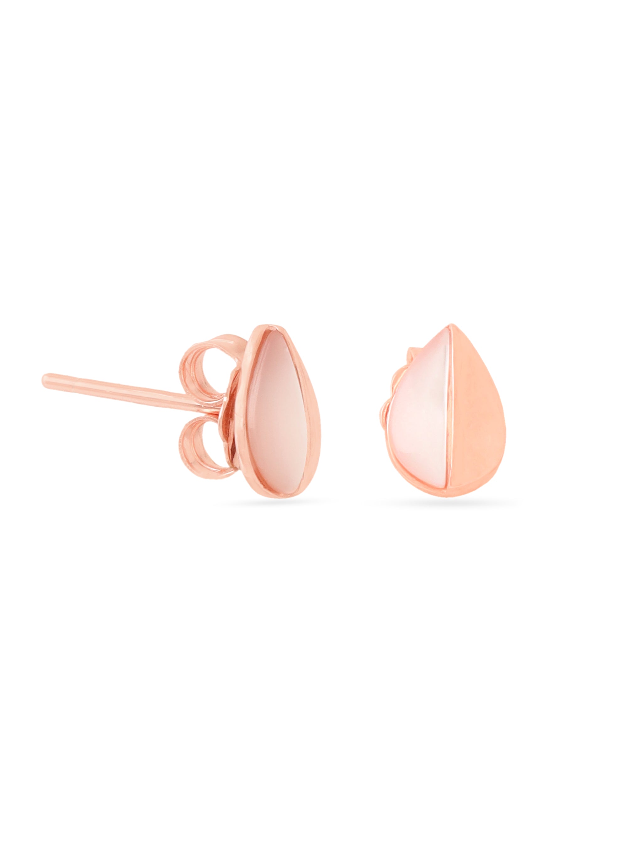 Cheapest rose gold stud earrings, rose gold jewelry, rose gold tear studs, pearl studs, rose gold drop studs, drop earrings