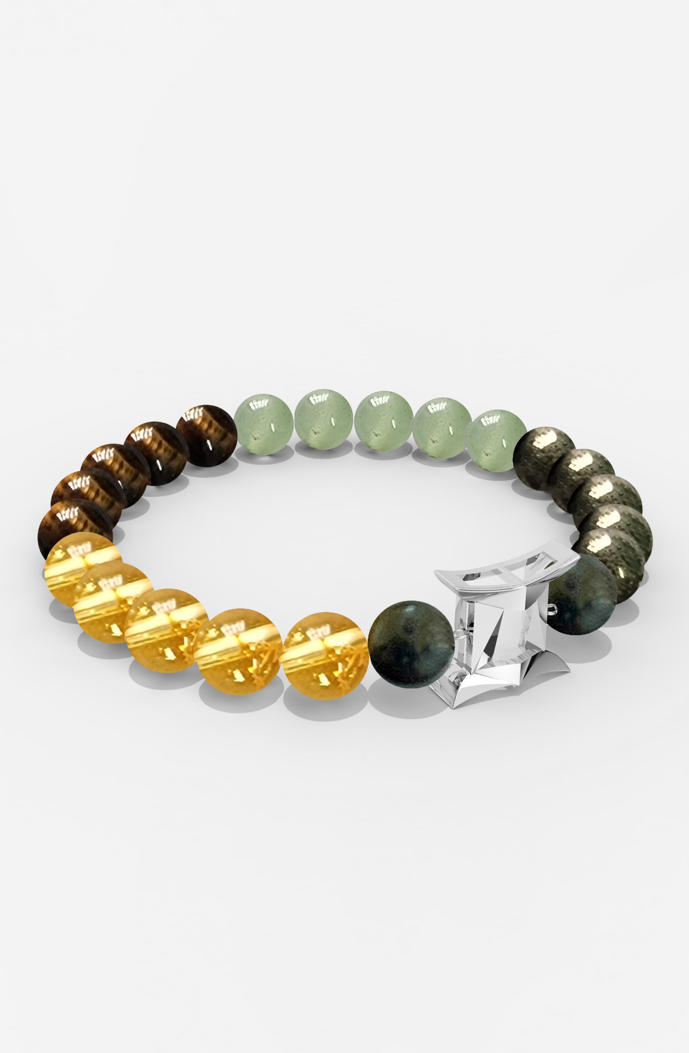 Sterling Silver Gemini Money Magnet Bracelet For Men