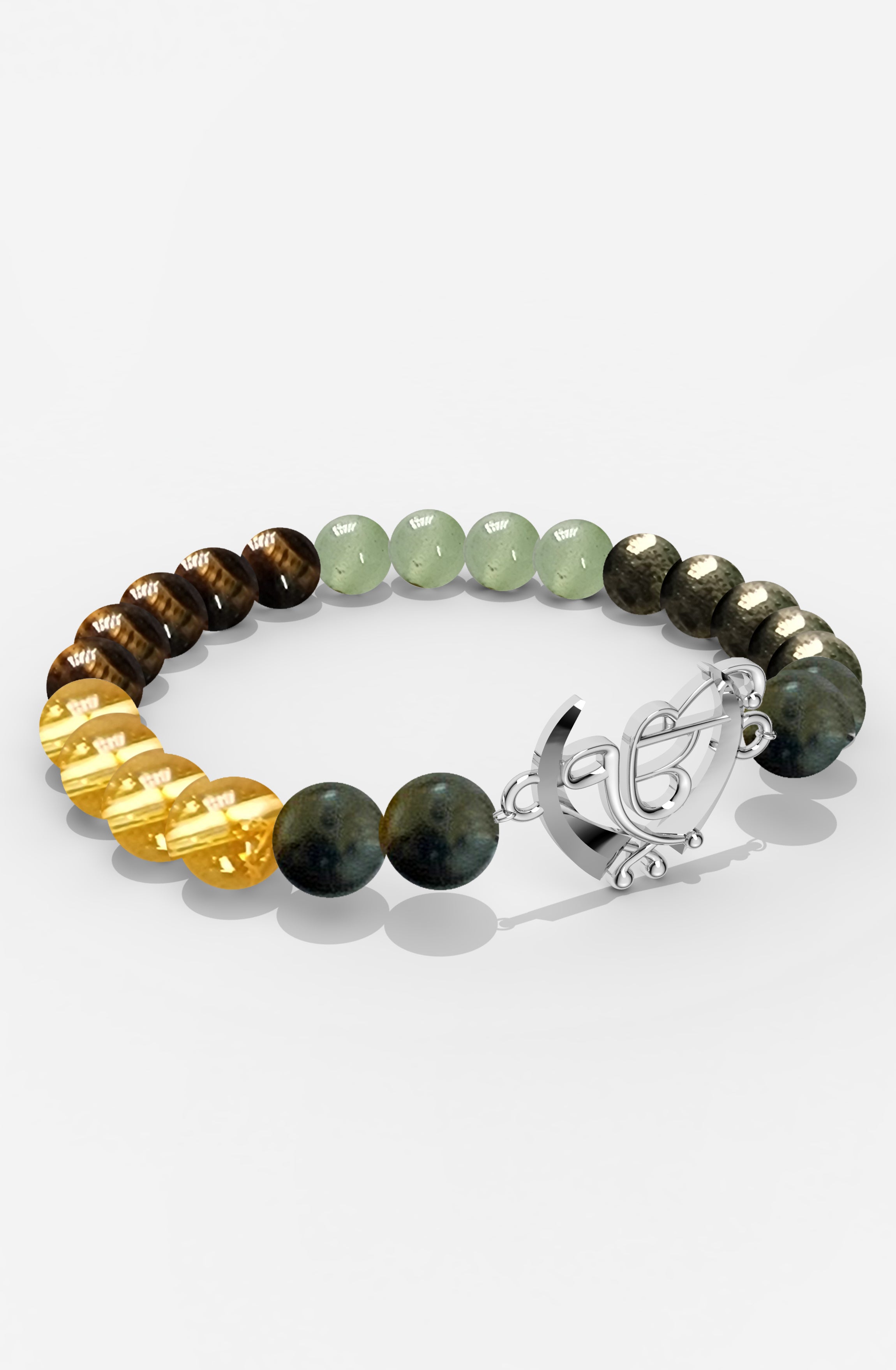 Sterling Silver Ik Omkar Money Magnet Bracelet For Men