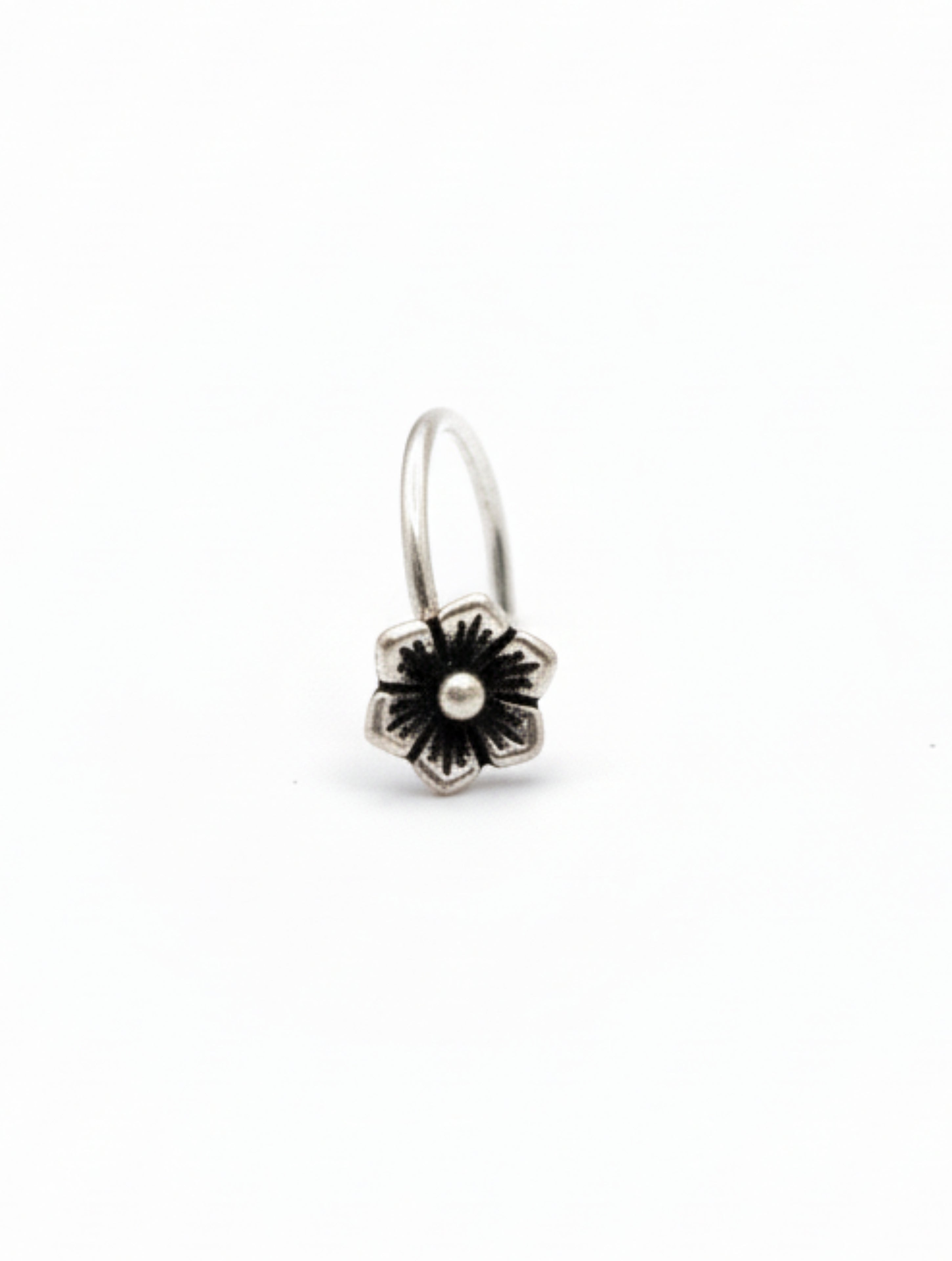 Floral Bloom 925 Sterling Silver Nose Pin