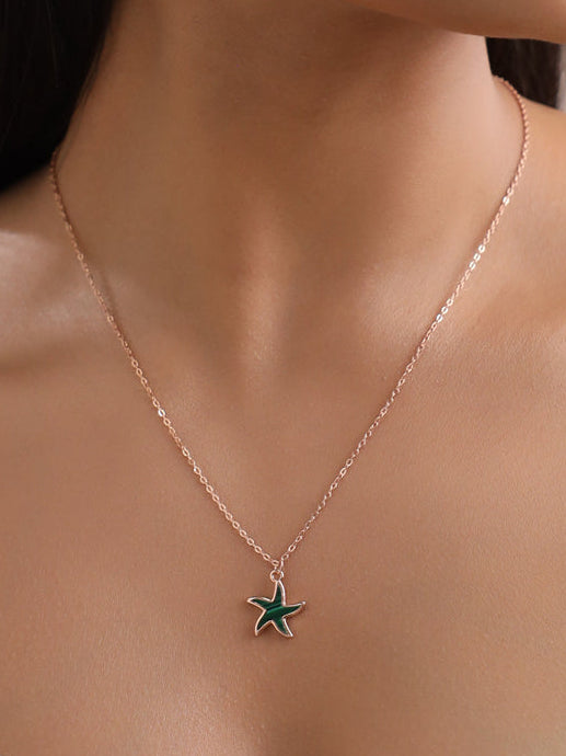 Machalite Star Pendant In 925 Sterling SIlver