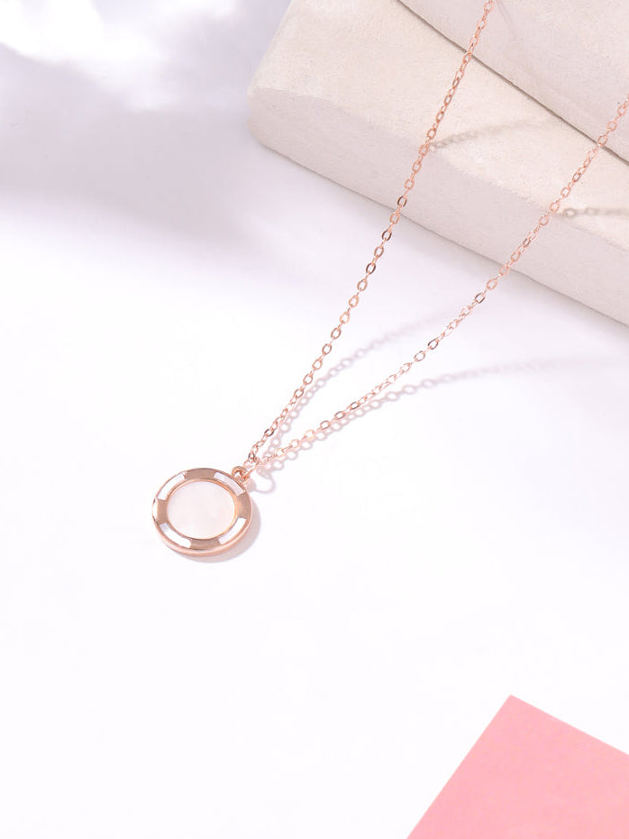 Rose Gold Halo Pendant
