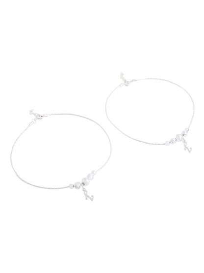 Dazzling Moon Glow Anklet in Sterling Anklets