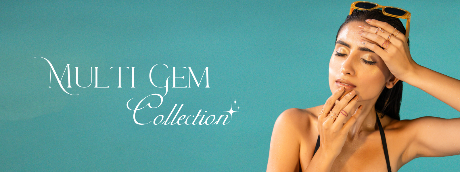 multi gem jewellery for women