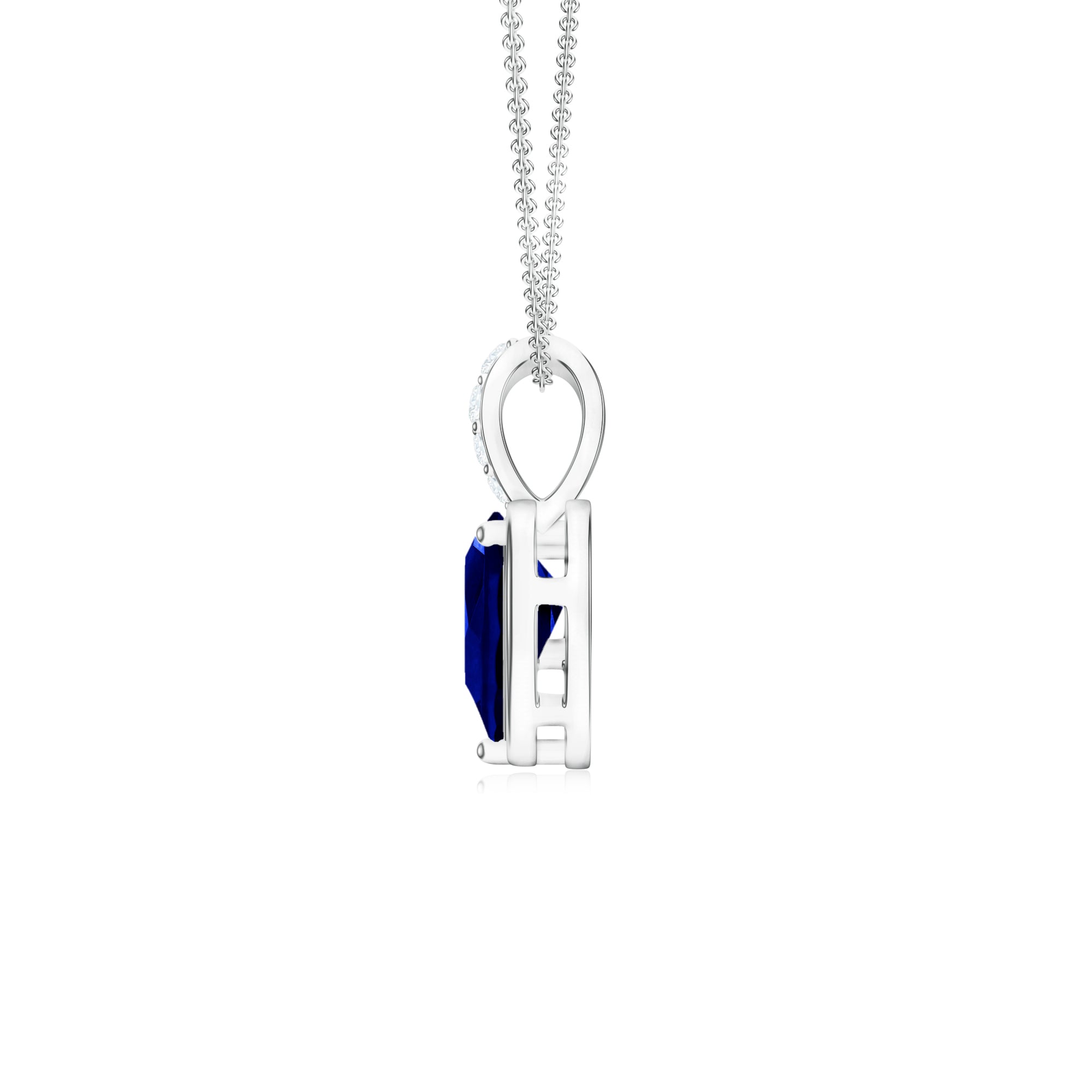 Pietra Collection Heart-Shaped Iolite Pendant