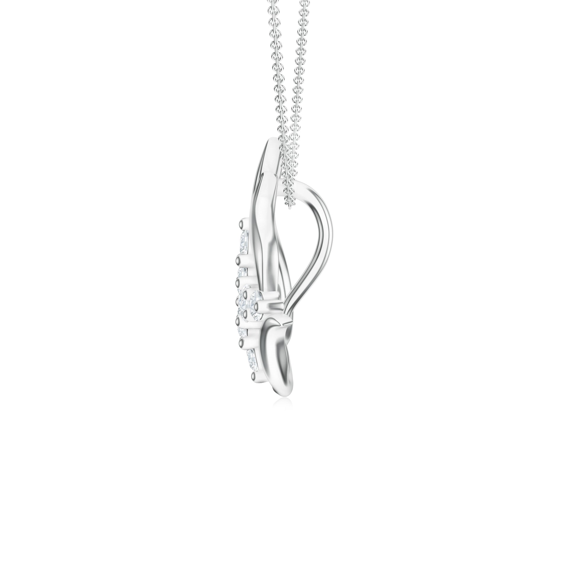 Pietra Collection Abstract Geometric Moissanite Pendant