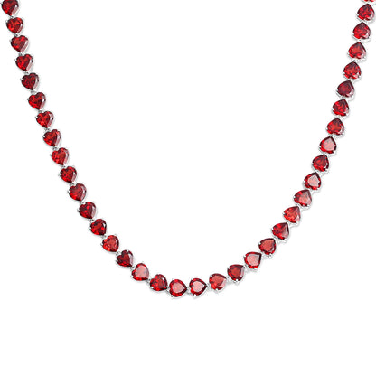 Amor Garnet Necklace Set - Valentine Edition