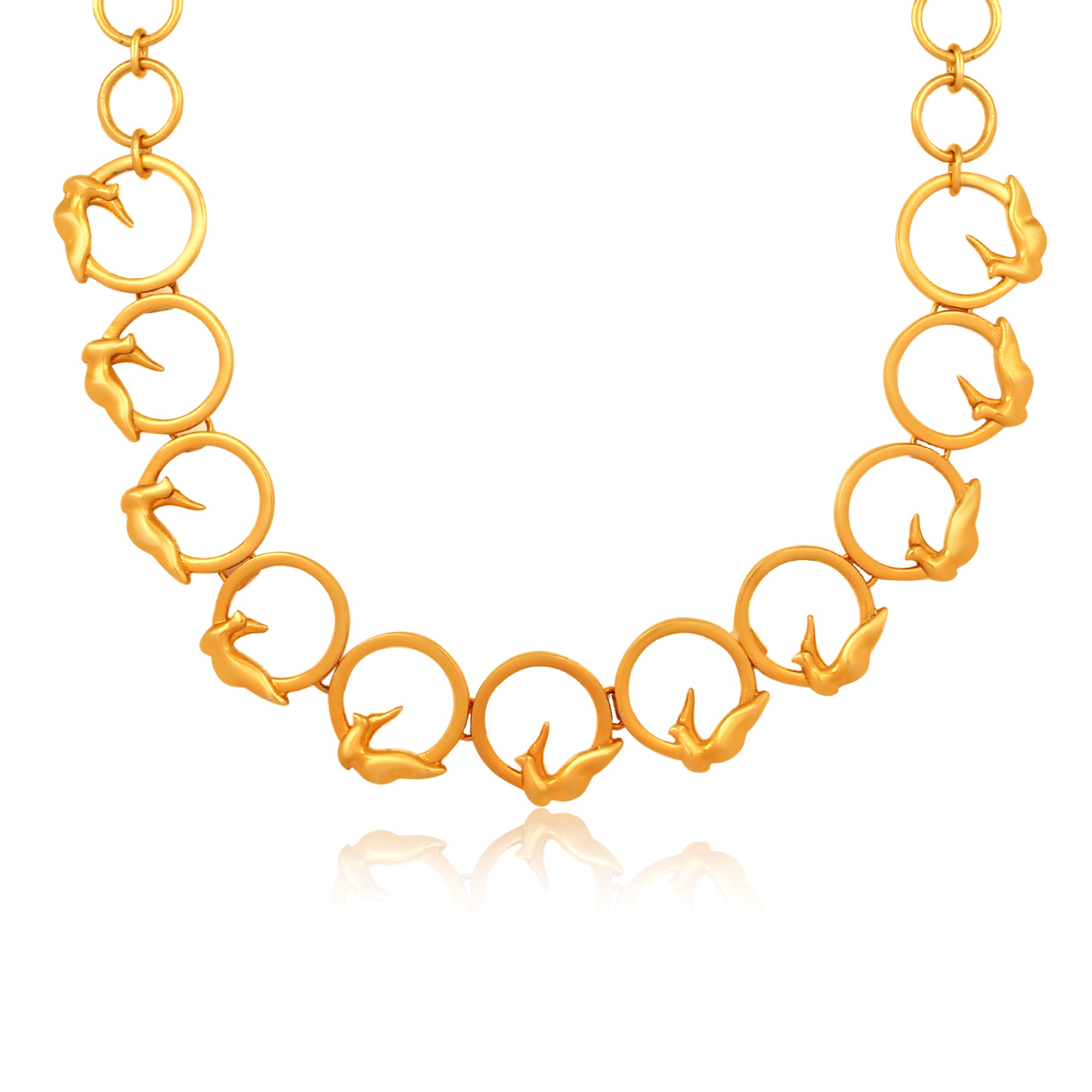 Circle of Freedom Gold Necklace