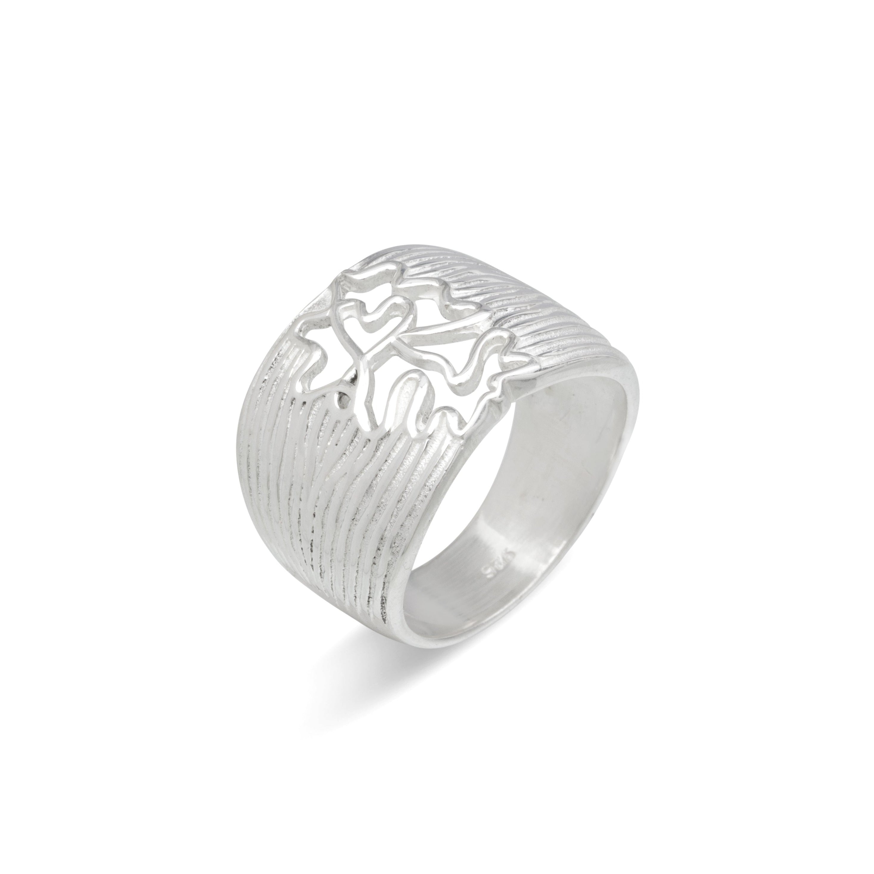 Silver Texture Ring