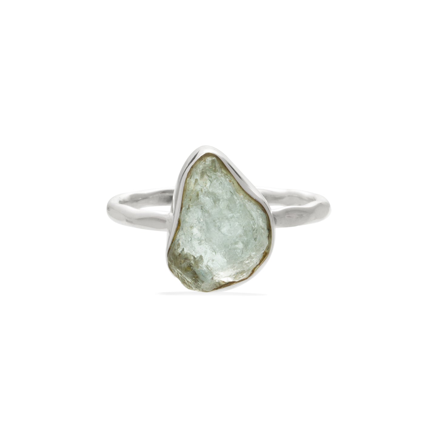 Raw Stone Silver Ring