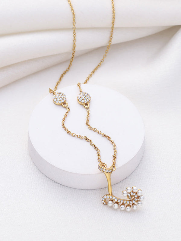 Buy Gold-plated Sophisticated 'L' Initial Necklace at Kicky and Perky.
