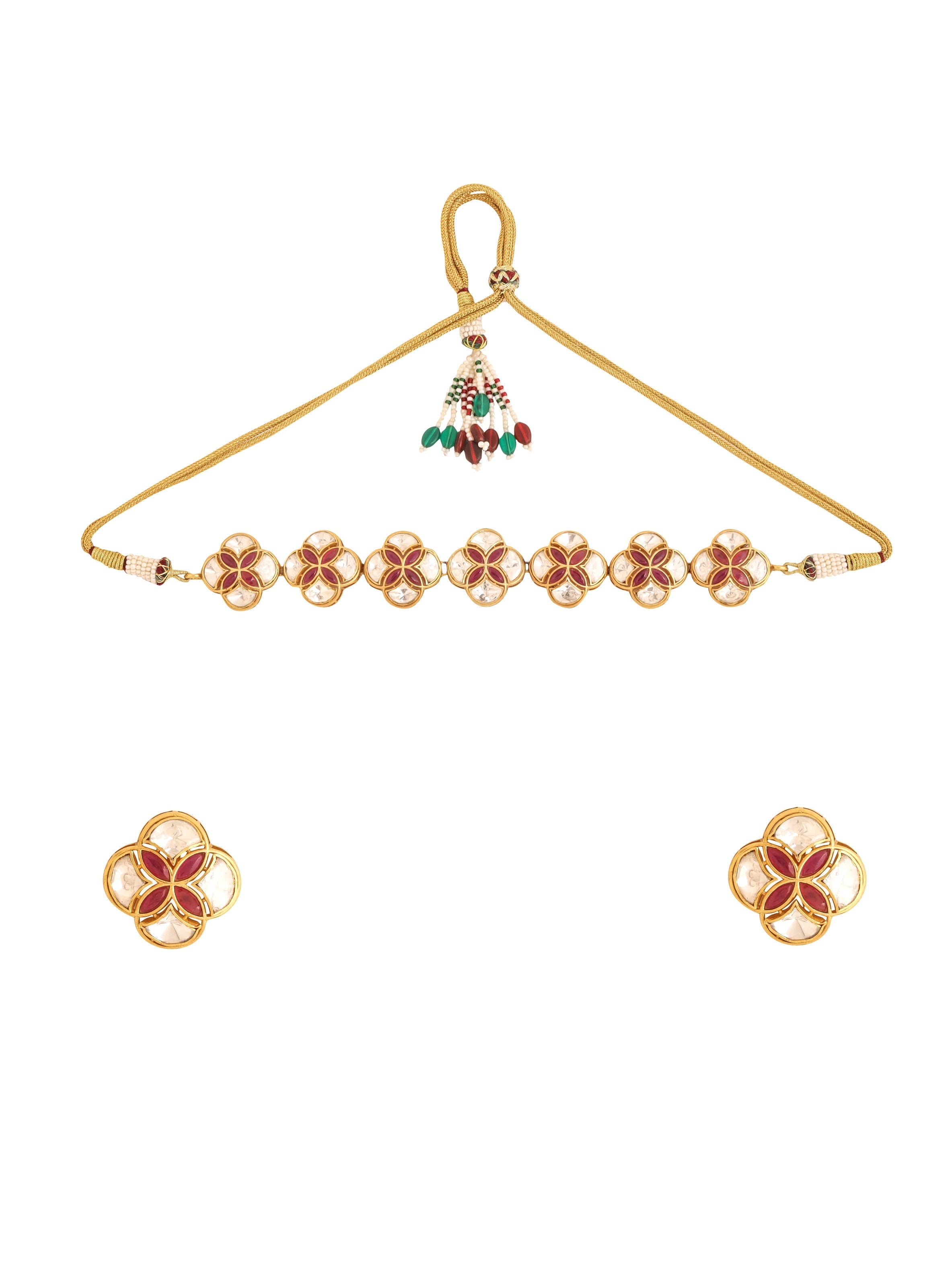 Floral Mughal Necklace Set