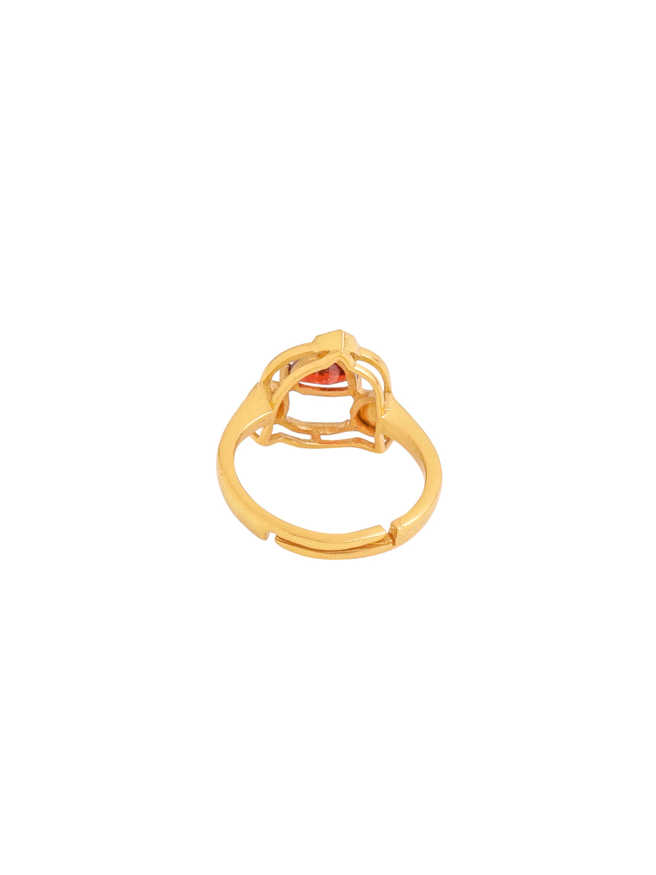 Regal Garnet Mughal Ring