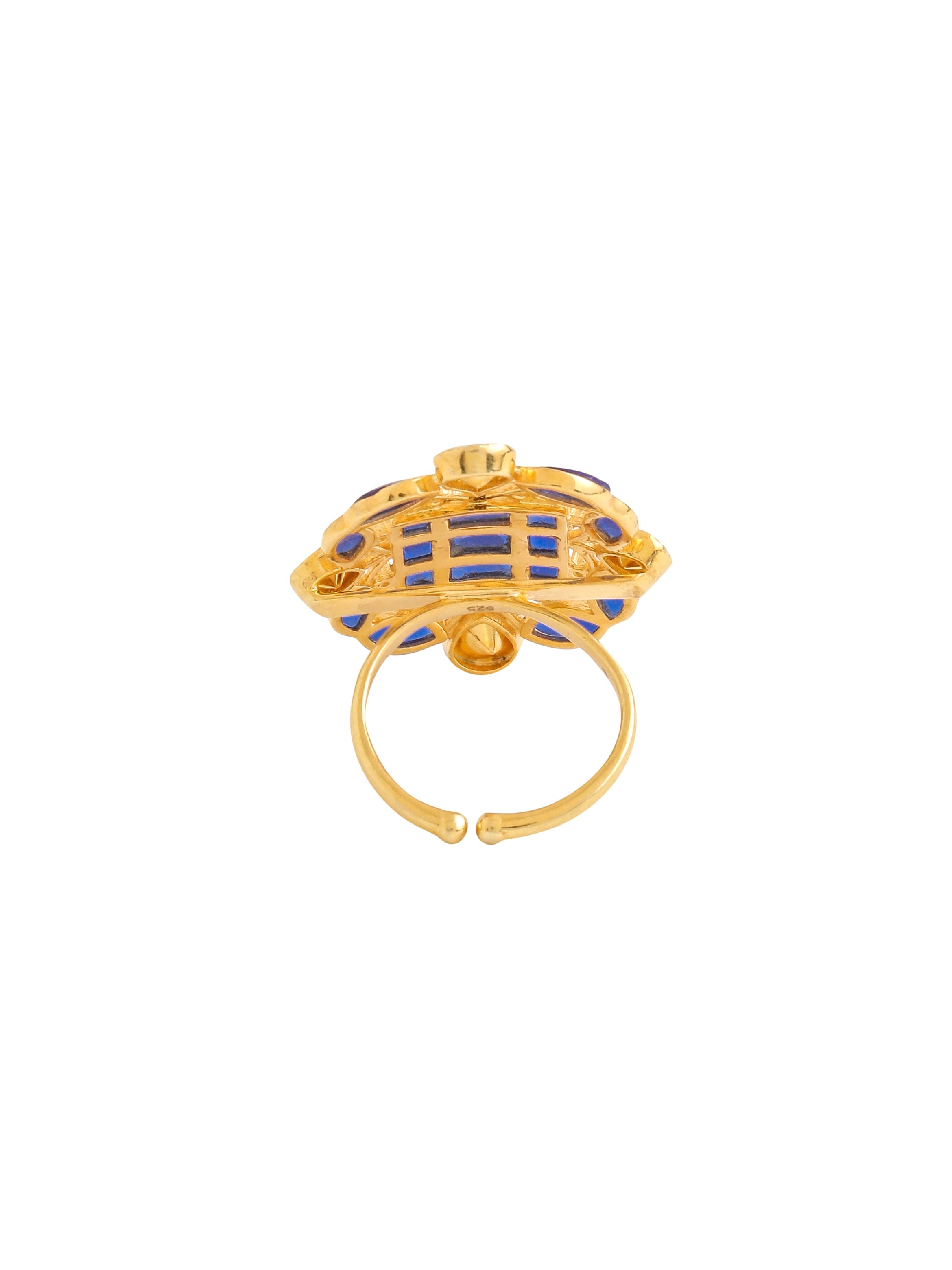 Mughal Elegance Blue Talphe Ring